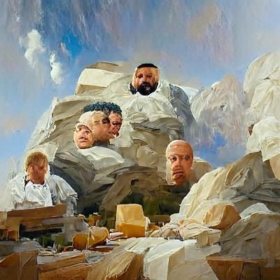 Mount Rushmore Parody Featuring Food Personalities