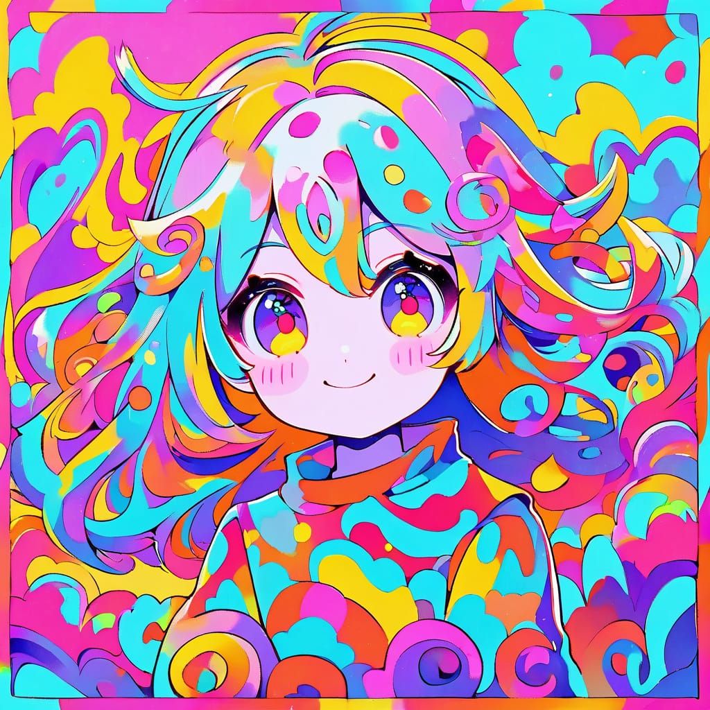 Kawaii Anime Portrait of a Cute Female Chili Character