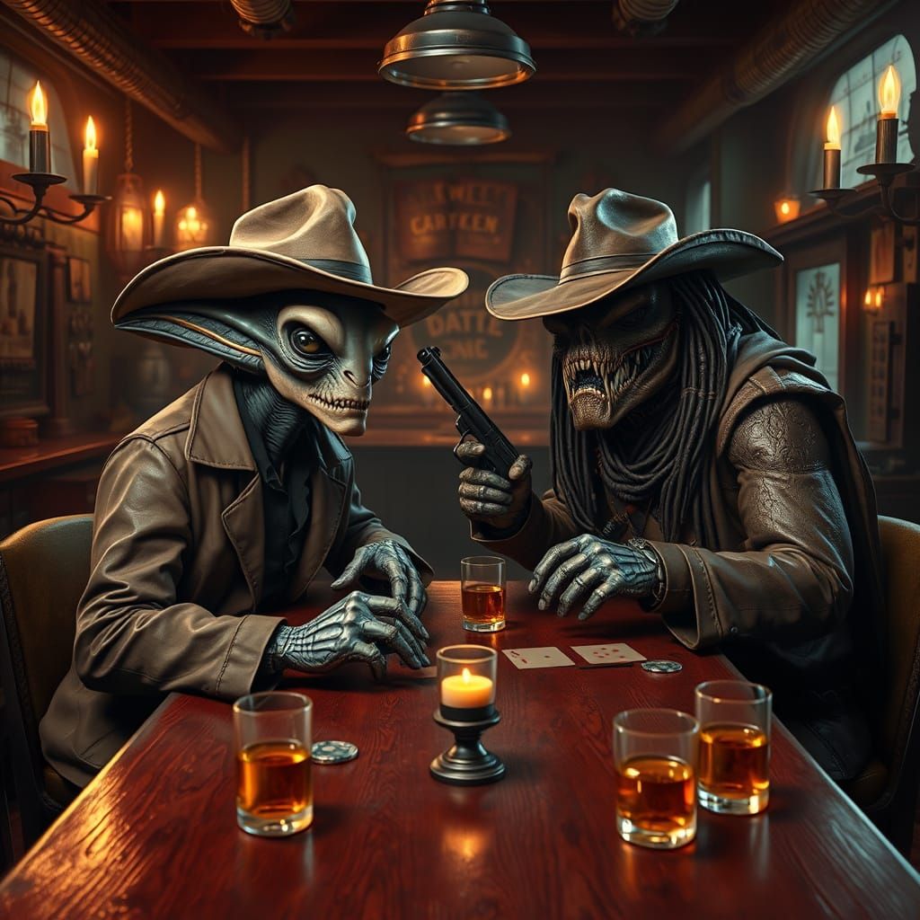Alien vs Predator: Poker Night in the Old West