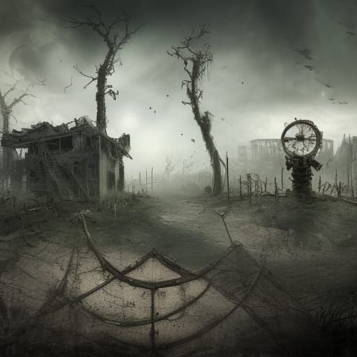 Post-Apocalyptic Wonderland: A Surreal Landscape