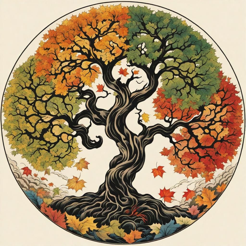 Four Seasons Tree: Japanese Tattoo Art