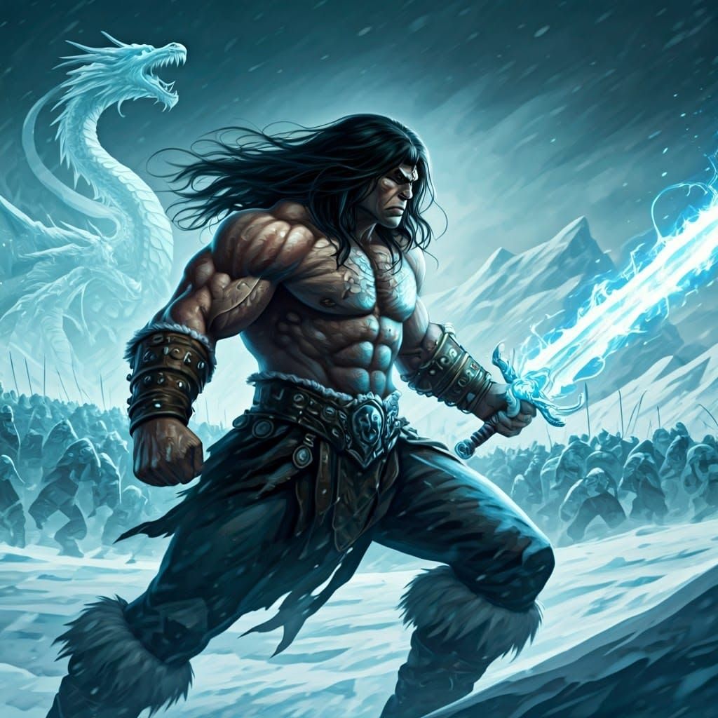 Ethereal Crystal Sword of Frost and Magic