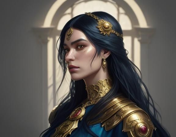 Five Women in Lavish Bedroom: Surrealist Art