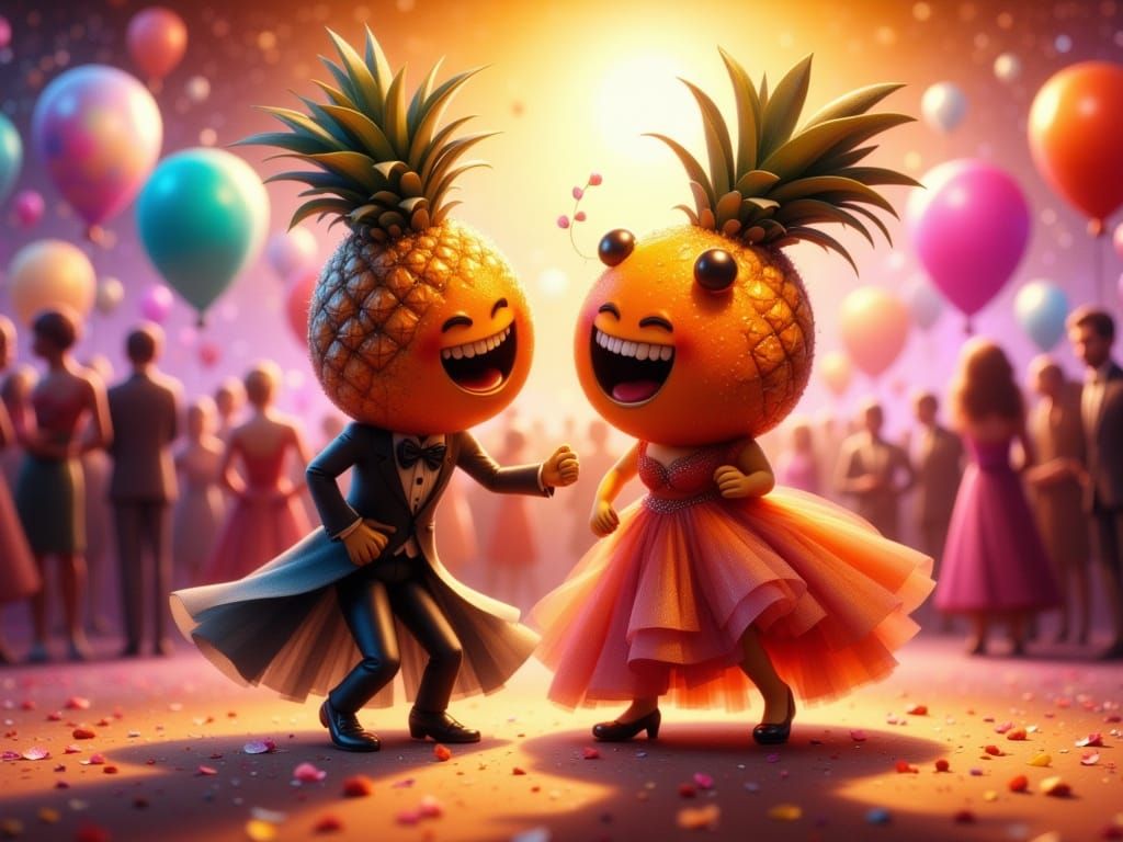 Cute Fruit Friends Steal the Show at Prom