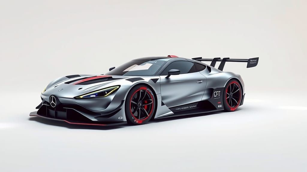 Sleek 2030 AMG Mercedes E Performance CLR Vision GT3 in Cybe...