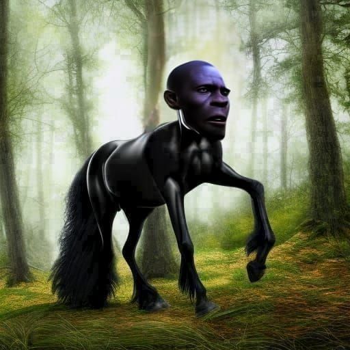 Wise African Man Portrait in Hyperrealism