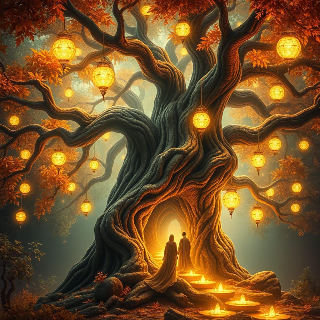 Ancient Magic Tree Radiates Enchanted Energy