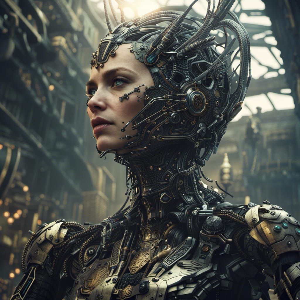 Epic Borg Queen Digital Matte Painting