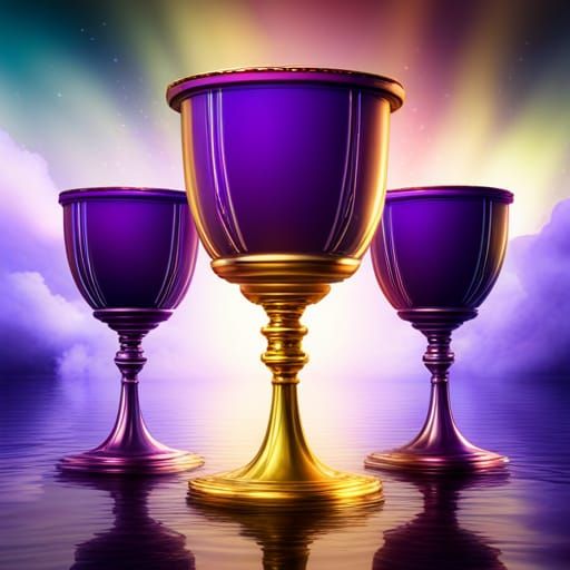 Golden purple Chalices