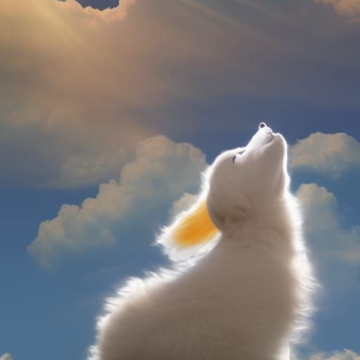 Divine Animal Cloud Formation in Soft Focus