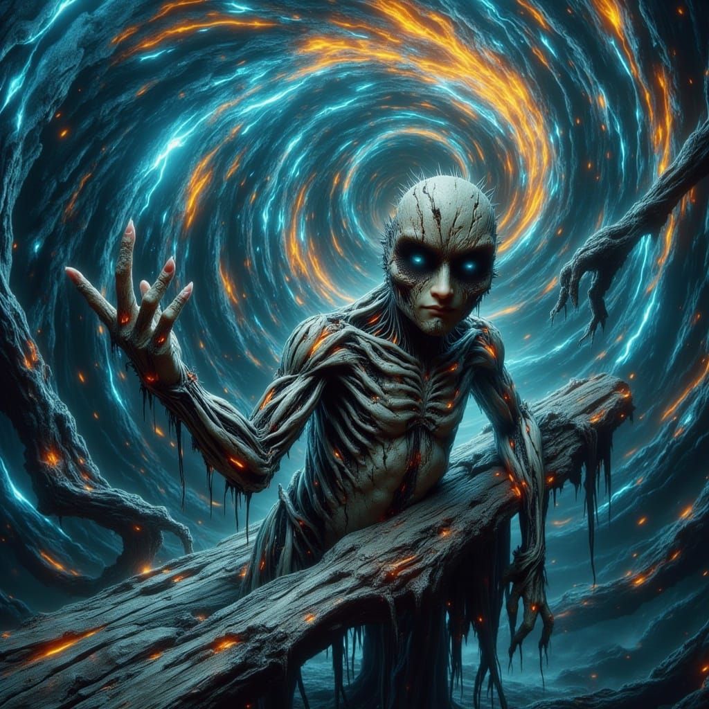 Disturbing Anthropomorphic Baby Screaming in Surreal Setting