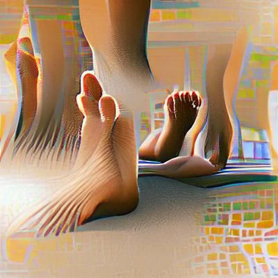 AI Generated Image of Feet