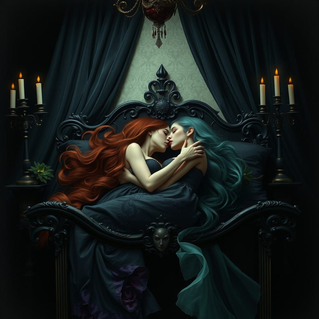 Ethereal Women in a Dark Gothic Romance
