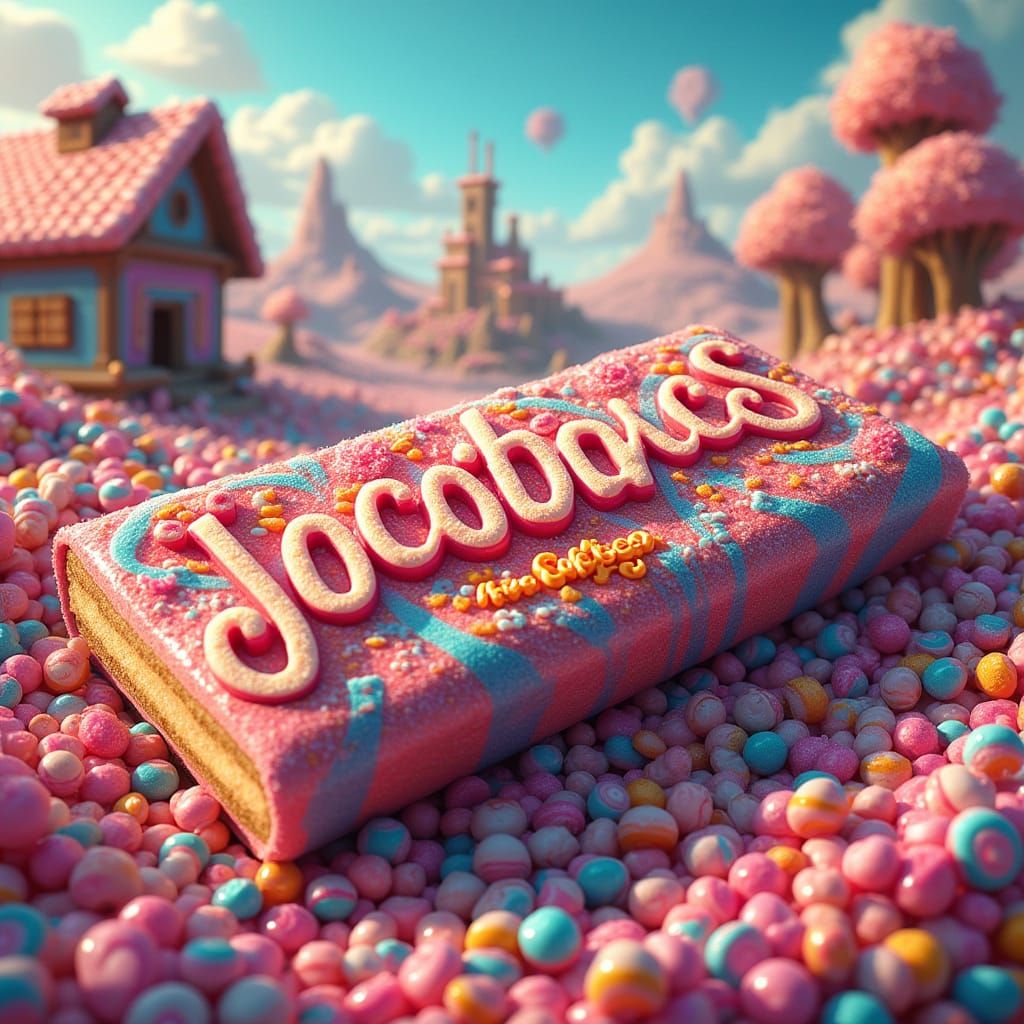 Vibrant Candyland Dreamscape Album Cover