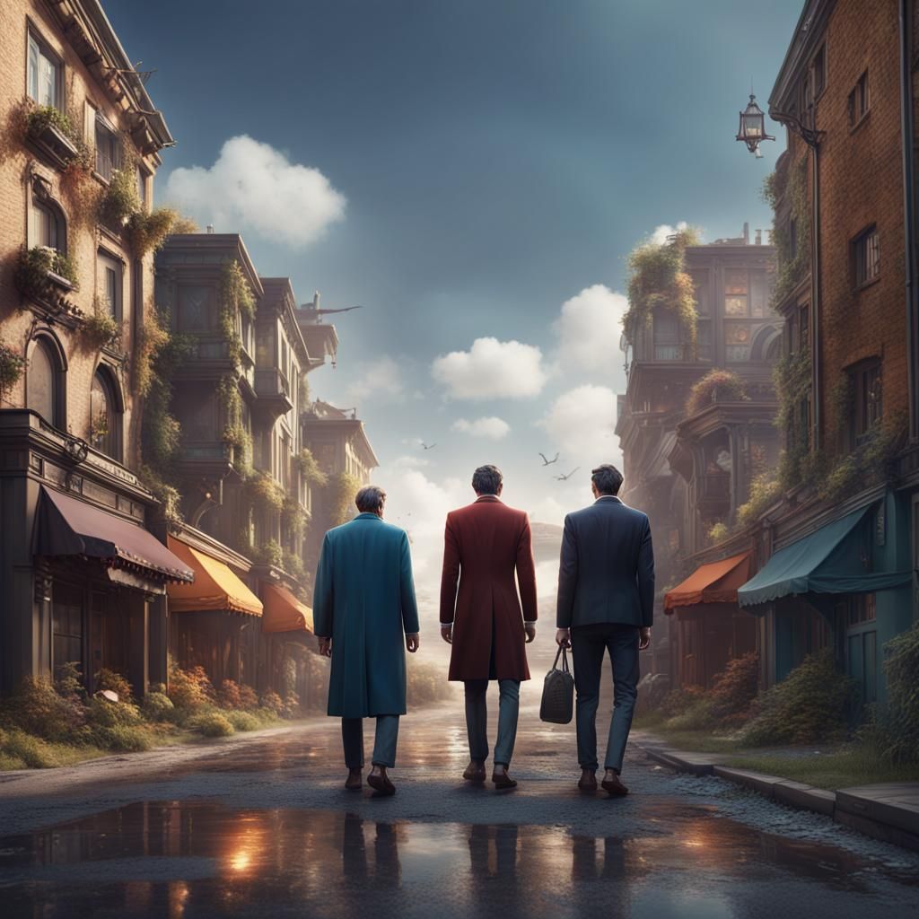 Wealth and Poverty: A Modern Street Scene