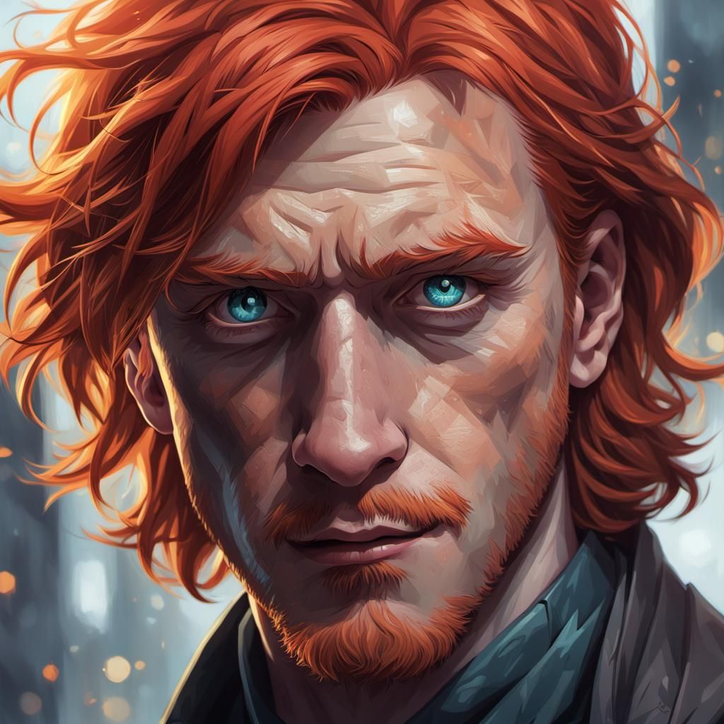 Hyperdetailed Portrait of Ron Weasley in Unreal Engine