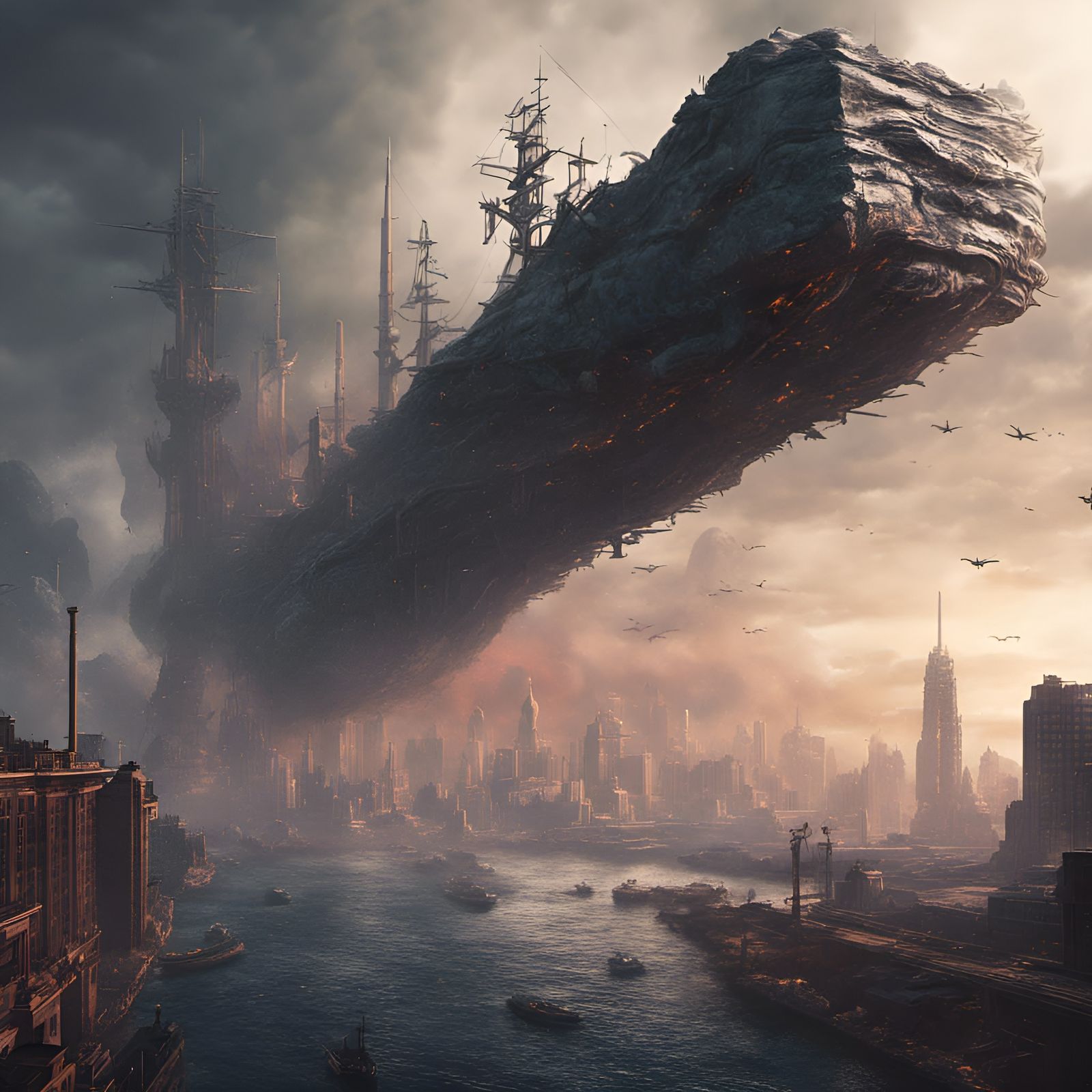 Detailed Painting of the Philadelphia Experiment