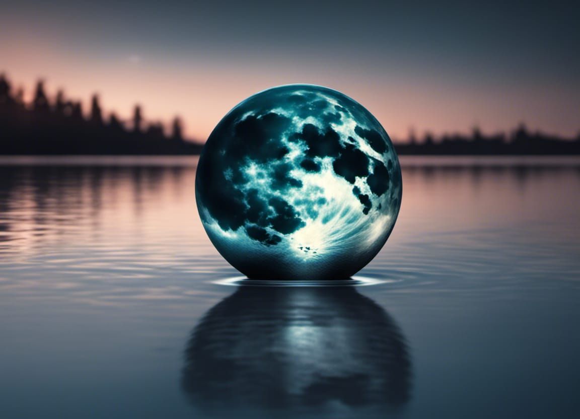 "Glass and moonlight, a perfect pair."