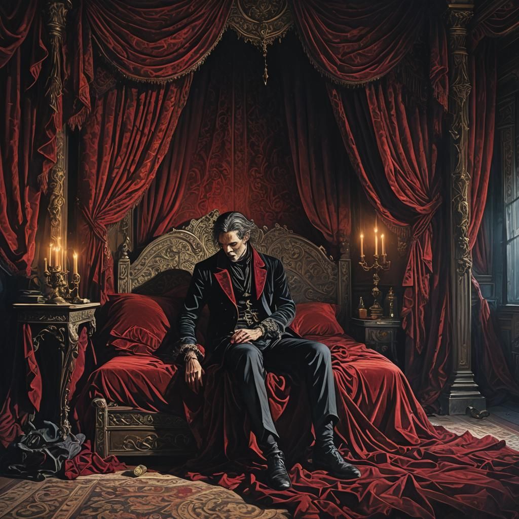 Gothic Assassin in Shadows, Cinematic 8K