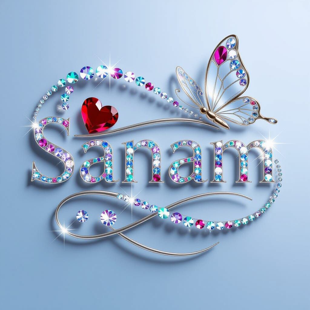 Elegant 3D Logo Illustration with Crystals