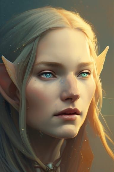 Eowyn Portrait in Art Nouveau Style