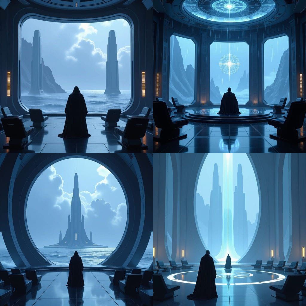Kamino Jedi Council Chamber with Transparisteel Walls