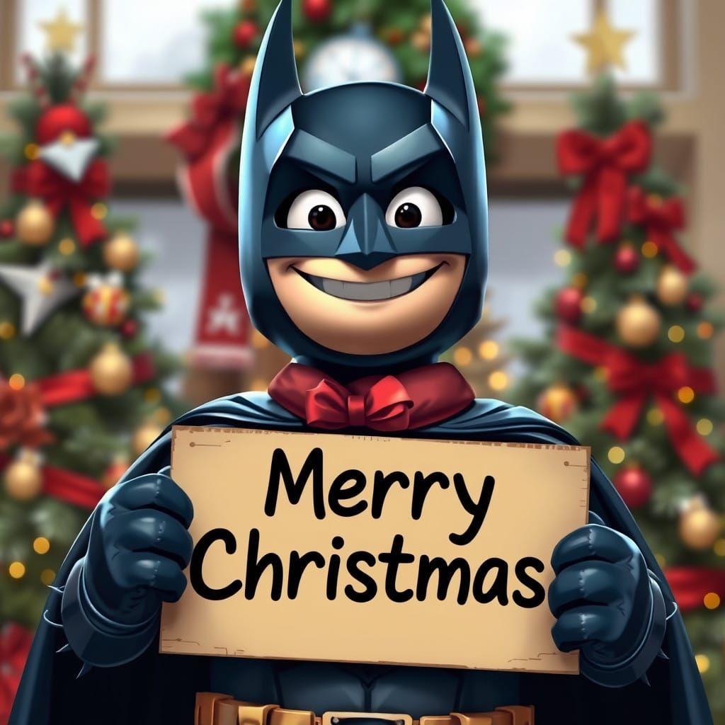 Batman Celebrates Christmas in Festive Gotham