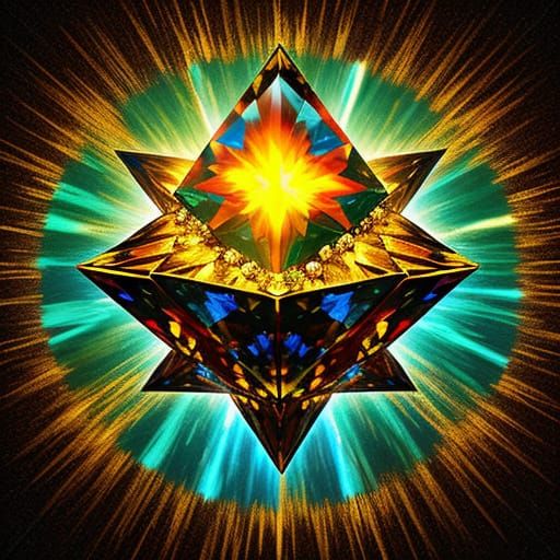 Gem Delight in Vibrant, High-Contrast Lighting