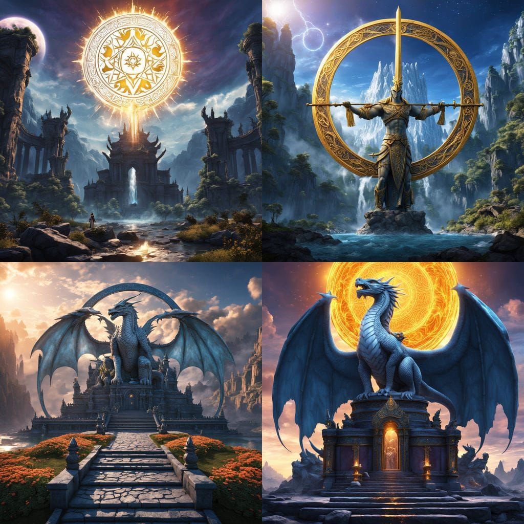 Golden Sword and Shield of Rainbow Love Light