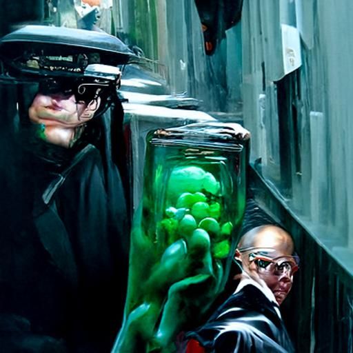 The Matrix as Oil Painting by Gurney