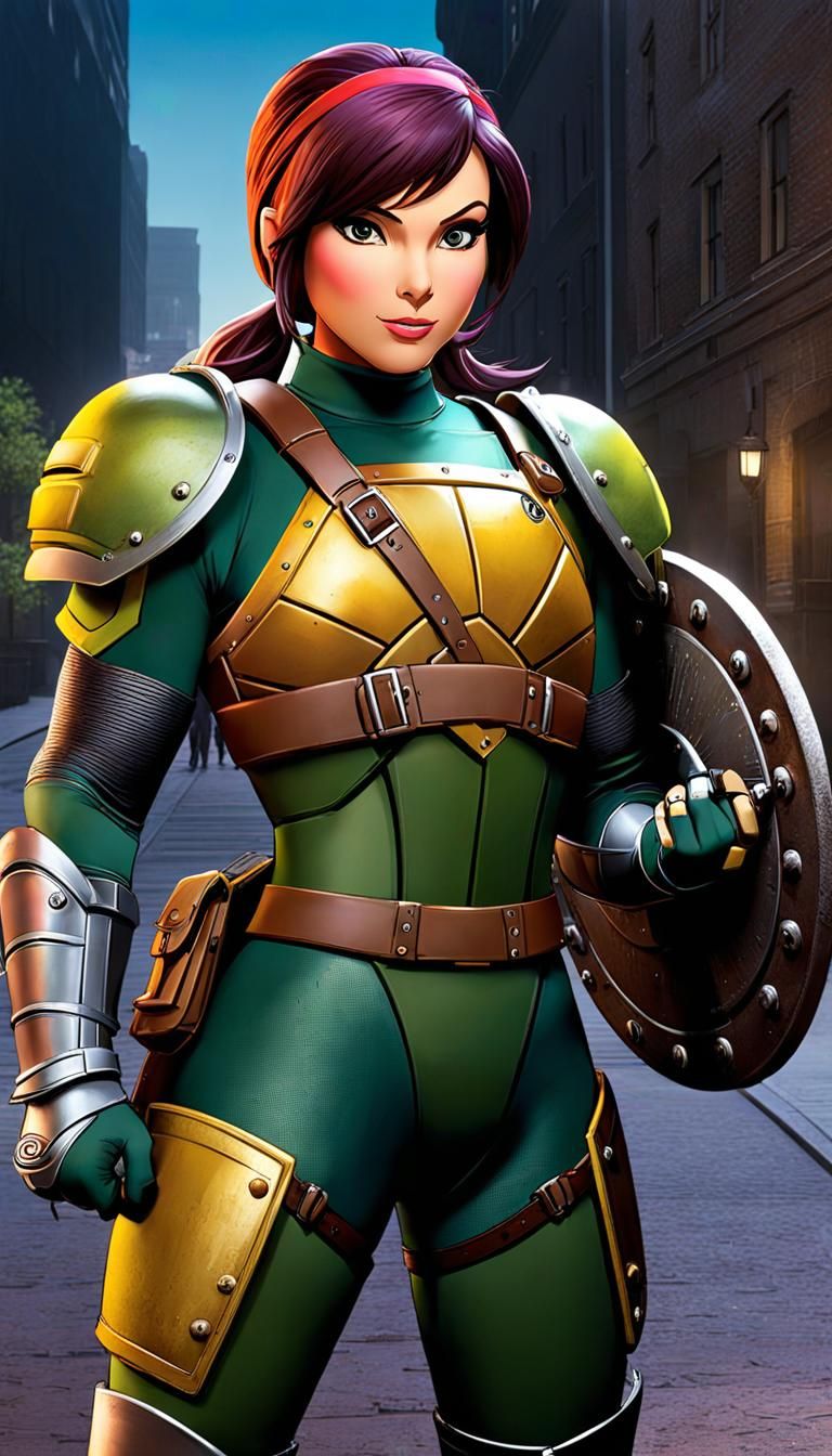 April O'Neil's Manhole Cover Shield