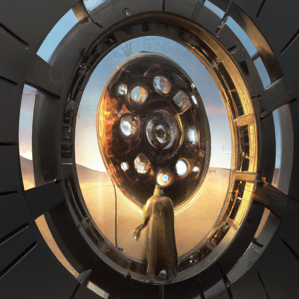 Time Traveling Spiritual Entity in Photorealism