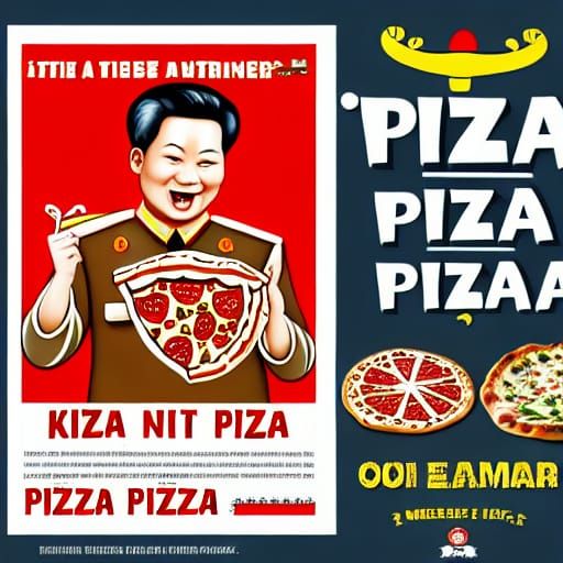 Pizza Propaganda: A North Korean Style Advertisement