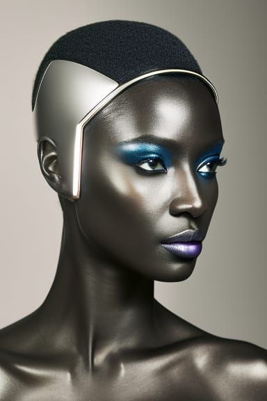 Cybernetic Goddess of Technology: Vogue Photoshoot