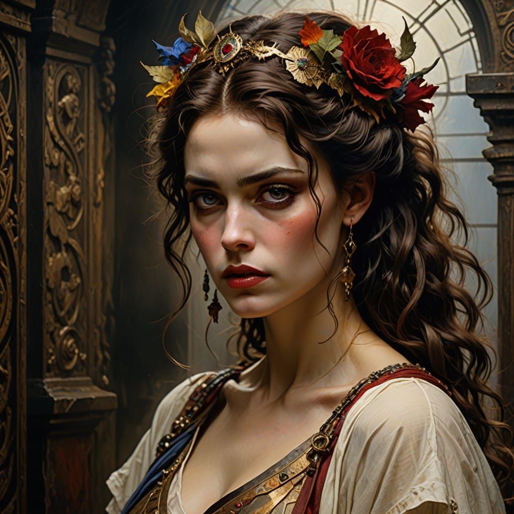 Ethereal Gothic Romance in Film Noir Style