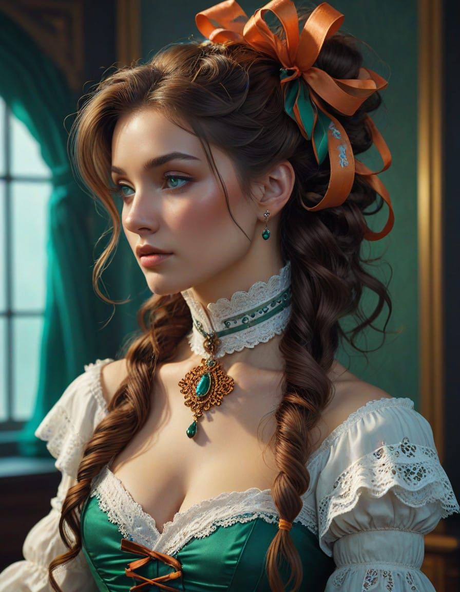 Countess Emily in Elegant Victorian Splendor