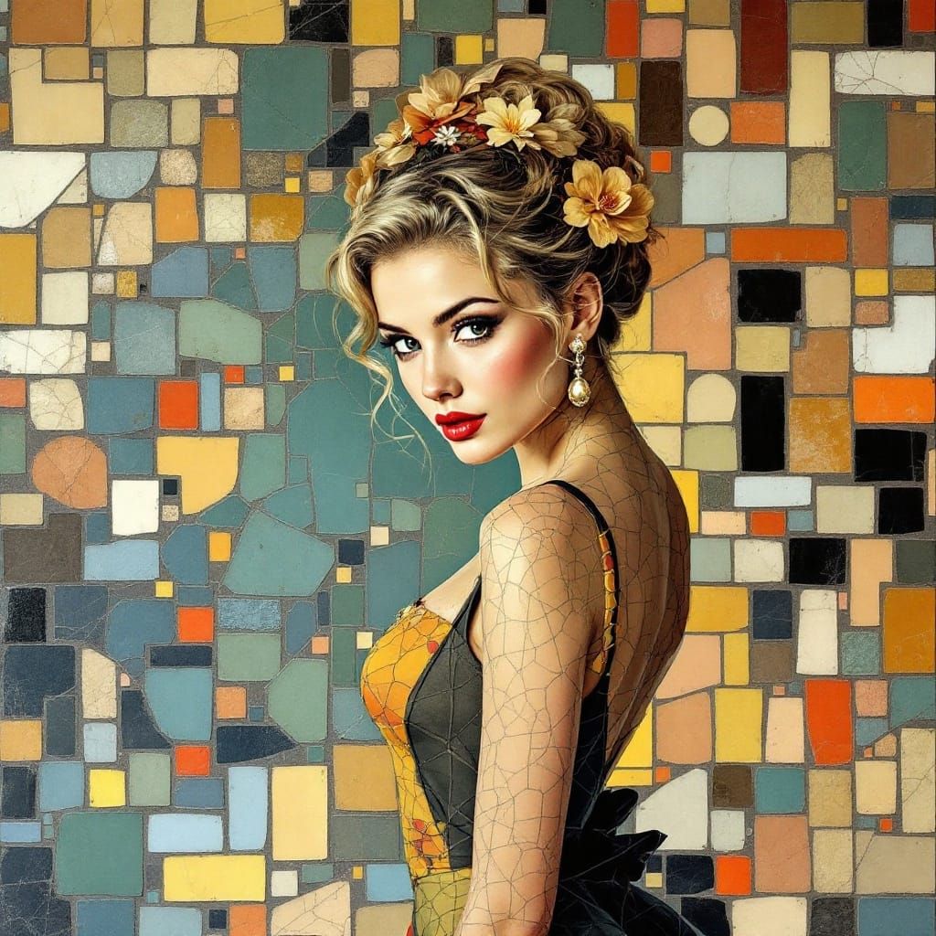 Ancient Mosaic Goddess of the 1960s