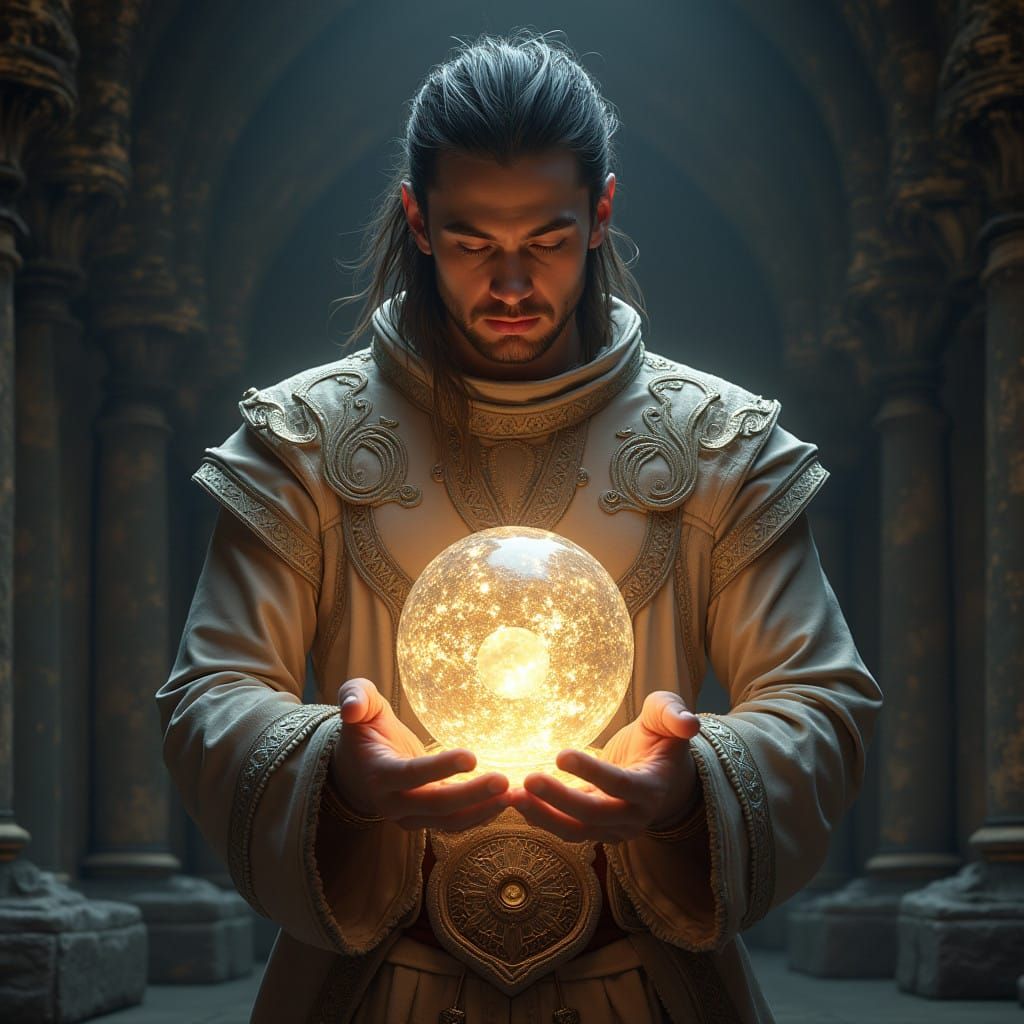 Mystical Seal Breaking in Ancient Chamber