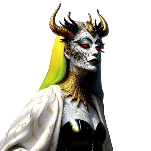 Surreal Glamour: A Psychedelic Hyperrealistic Masterpiece