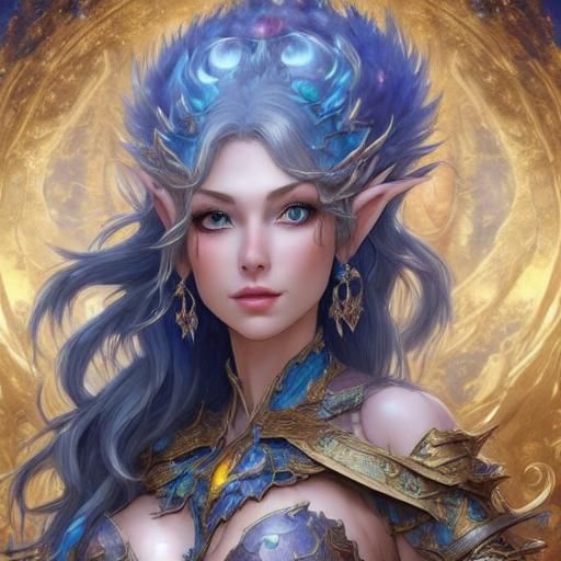 Magical Female Fantasy Barbarian Warrior