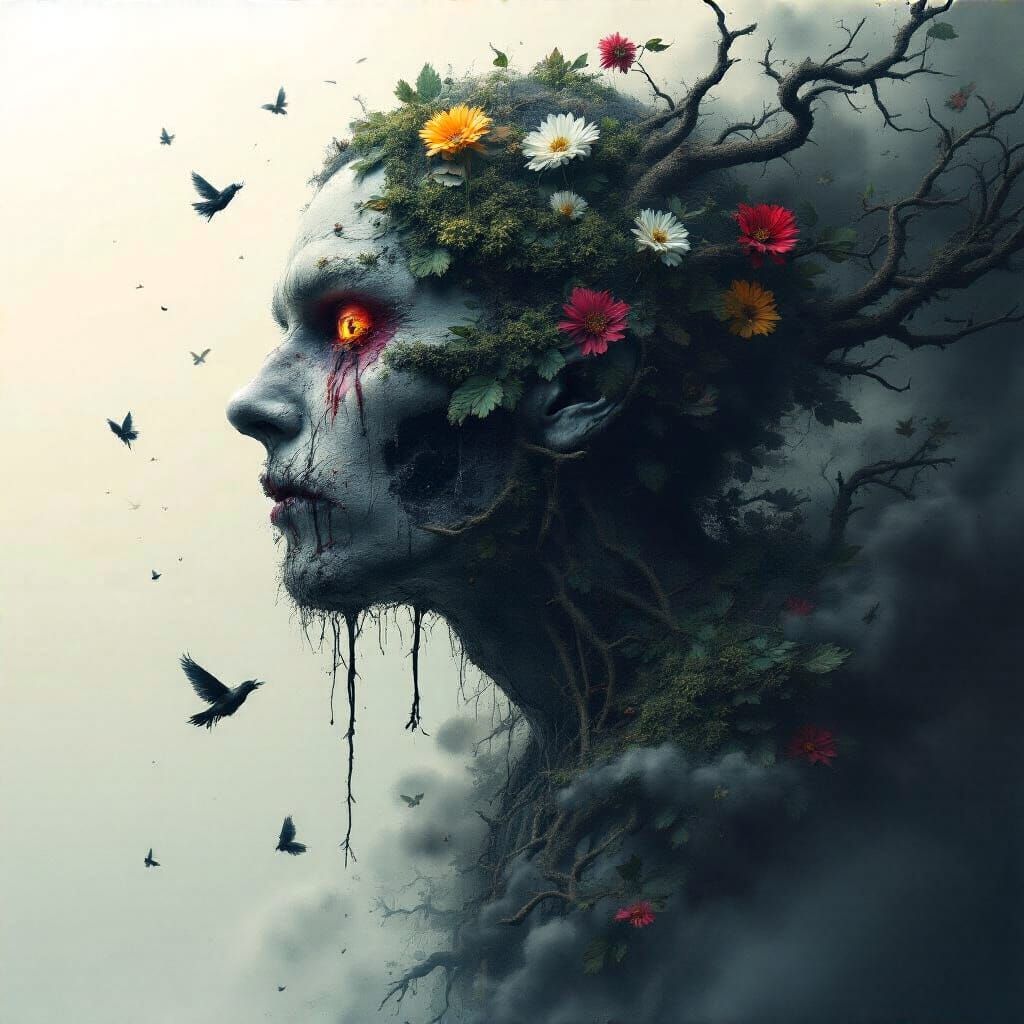 Grimdark Fantasy Character Portrait