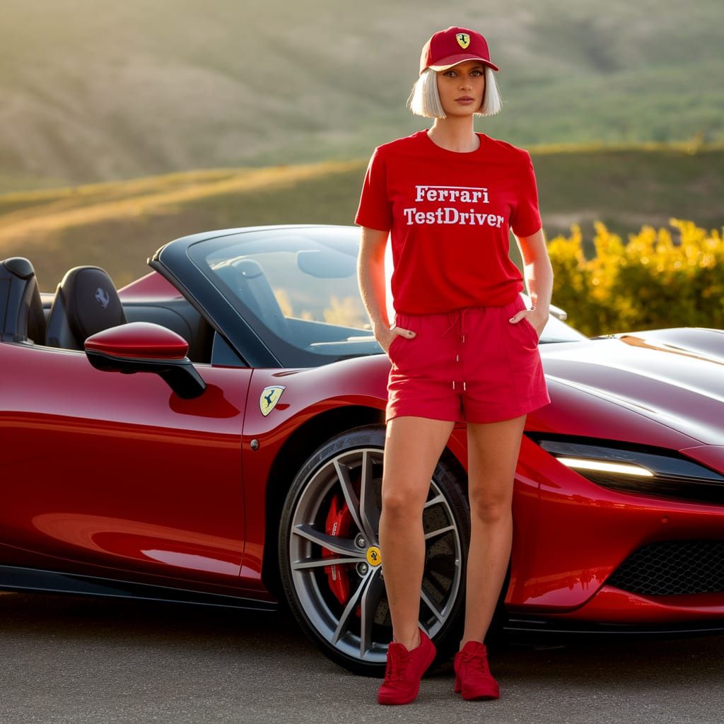 Ferrari Testdriver with 2025 Spider Convertible