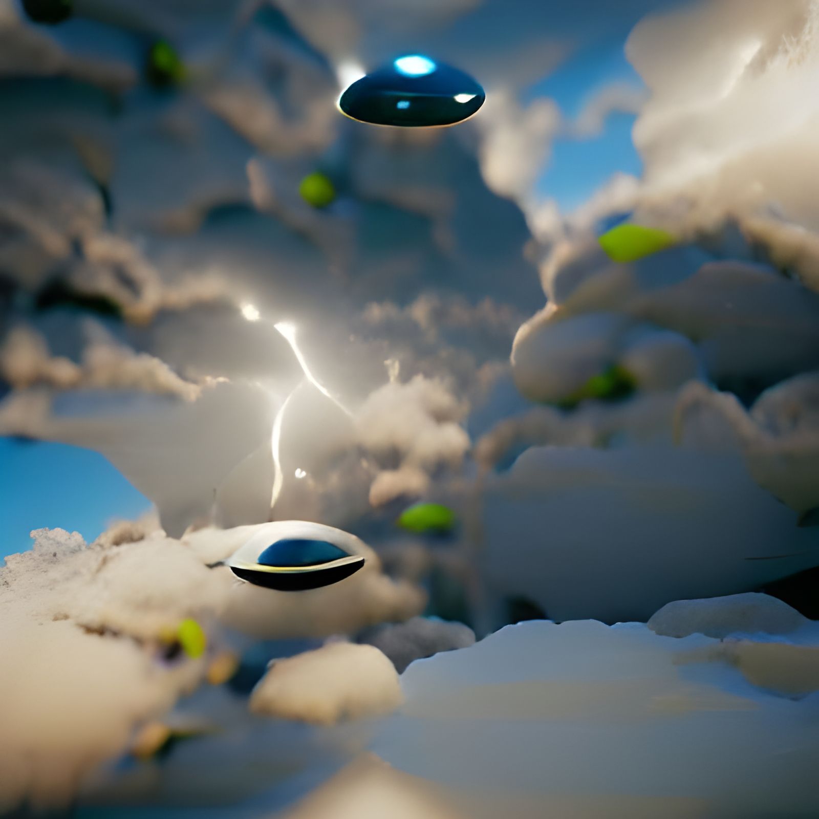 UFO Sighting During Thunderstorm in High Resolution