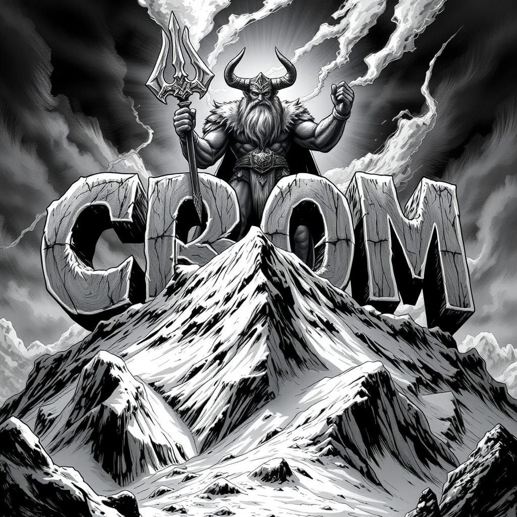 Crom, the Warrior Frost Giant God of the Cimmerians, in Epic...