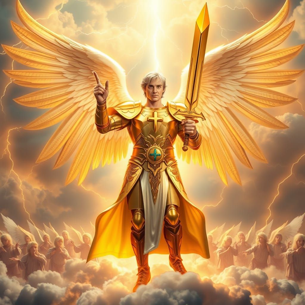 Archangel Michael in Heavenly Glory