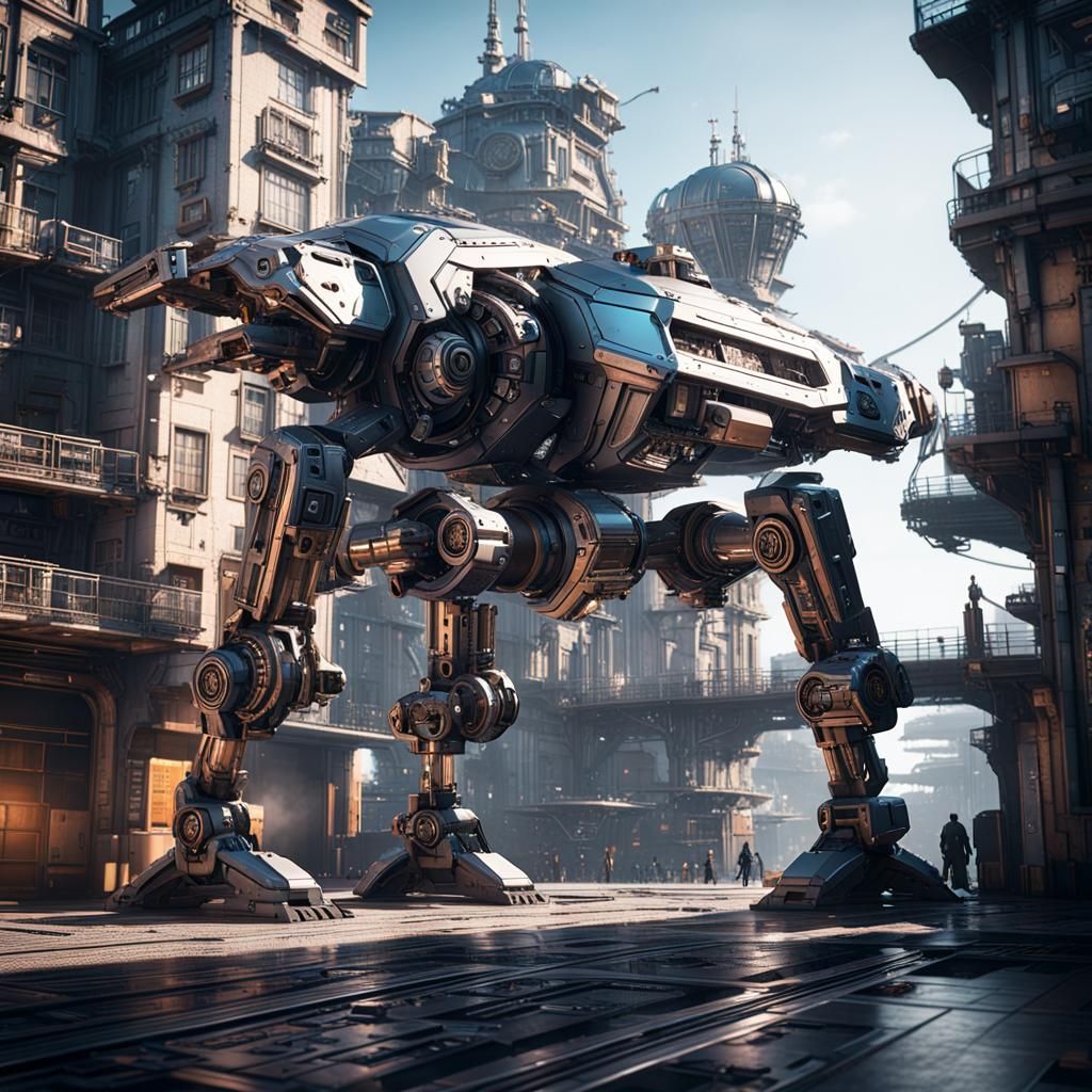 Futuristic Robot in Porto, Portugal