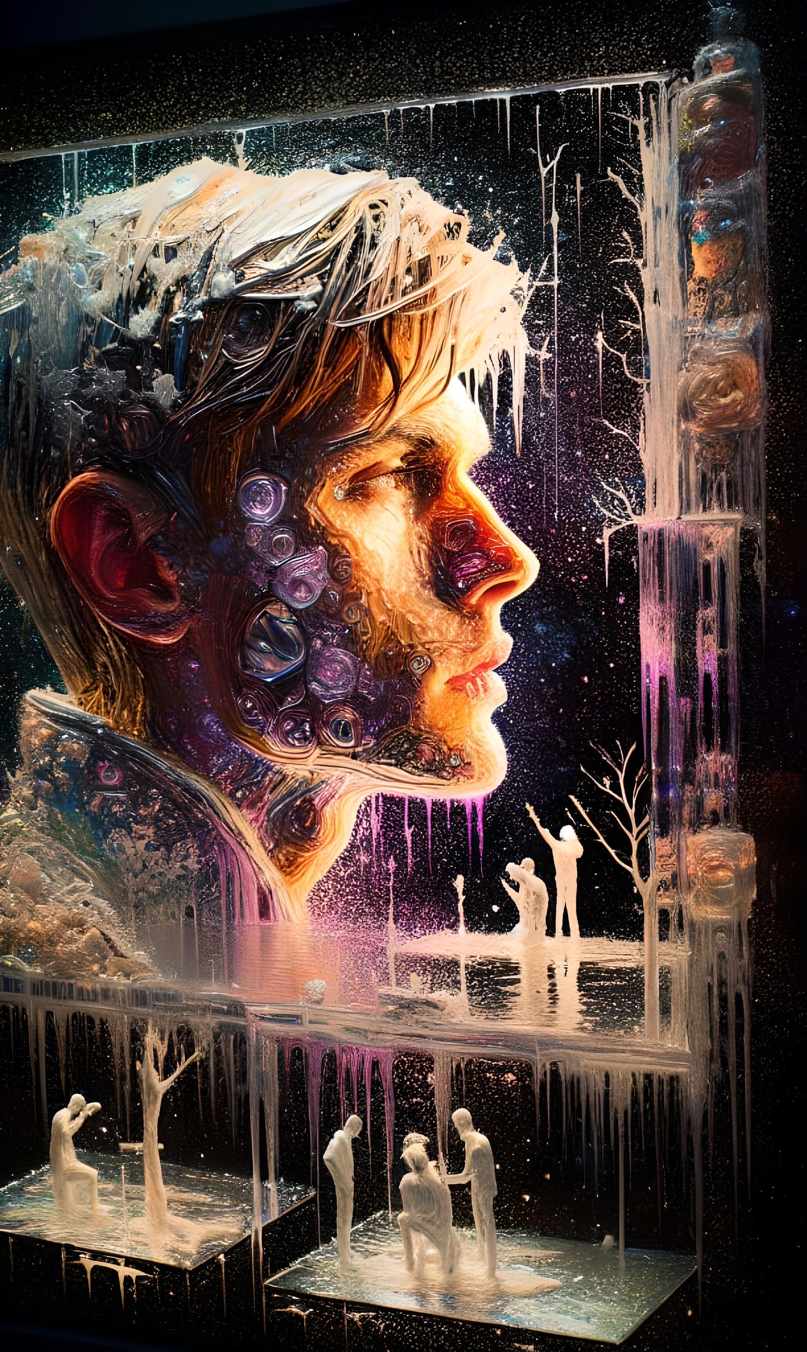 Dimensional Beauty Captured in Glassprint Artwork