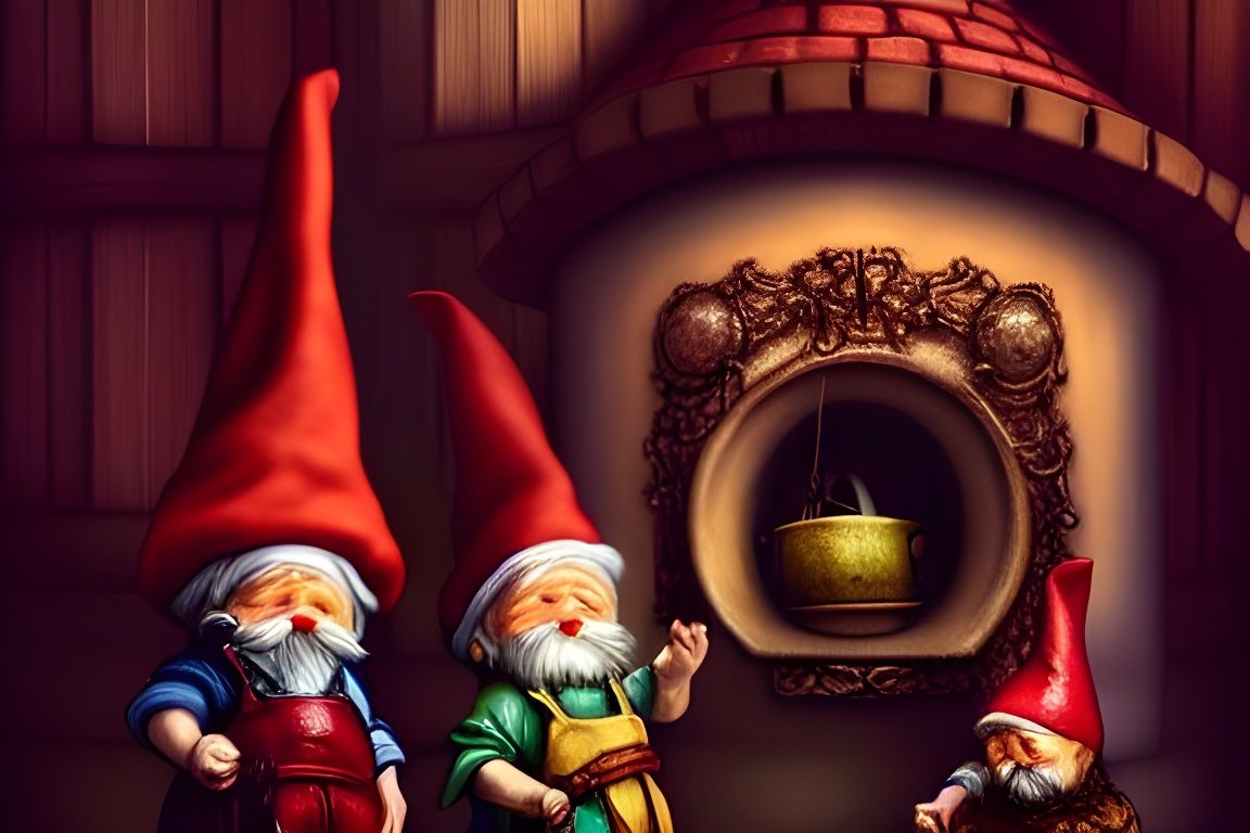 Steampunk Gnomes Cooking: Fashion Editorial Concept Art