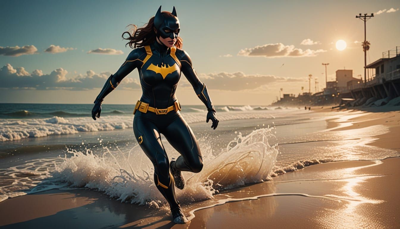 Beach Batgirl