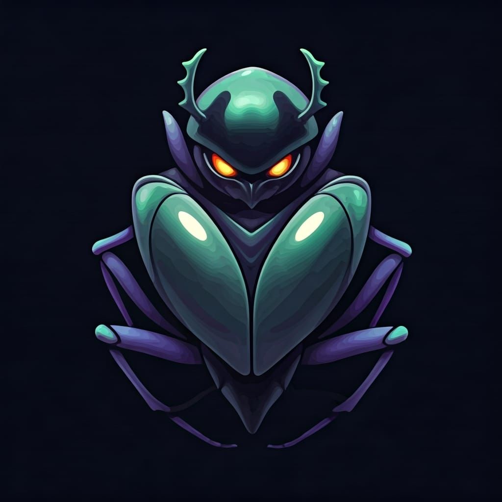 Bug-Type Hissuan Goodra in Anime Style